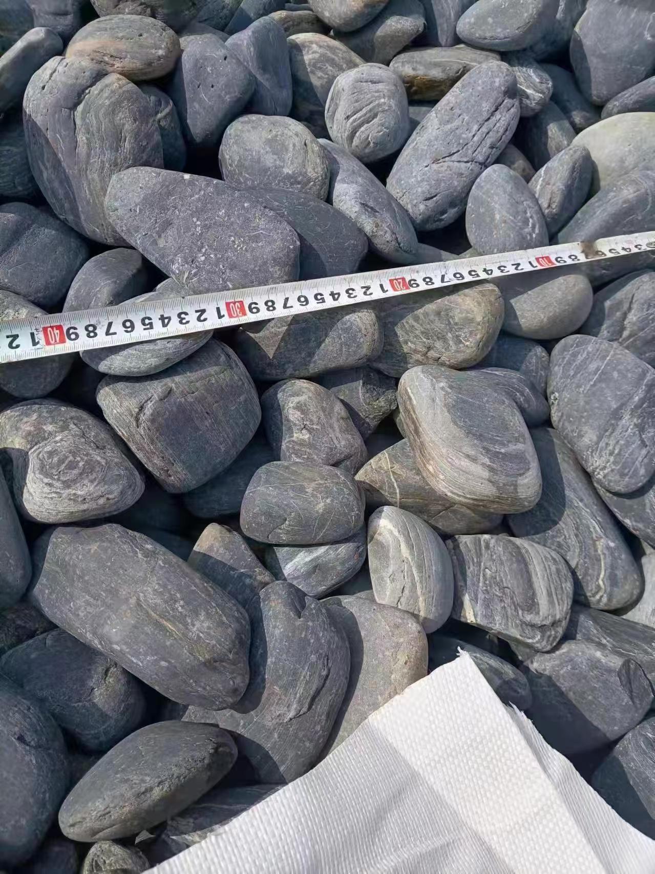 天然黑鹅卵石5-8公分