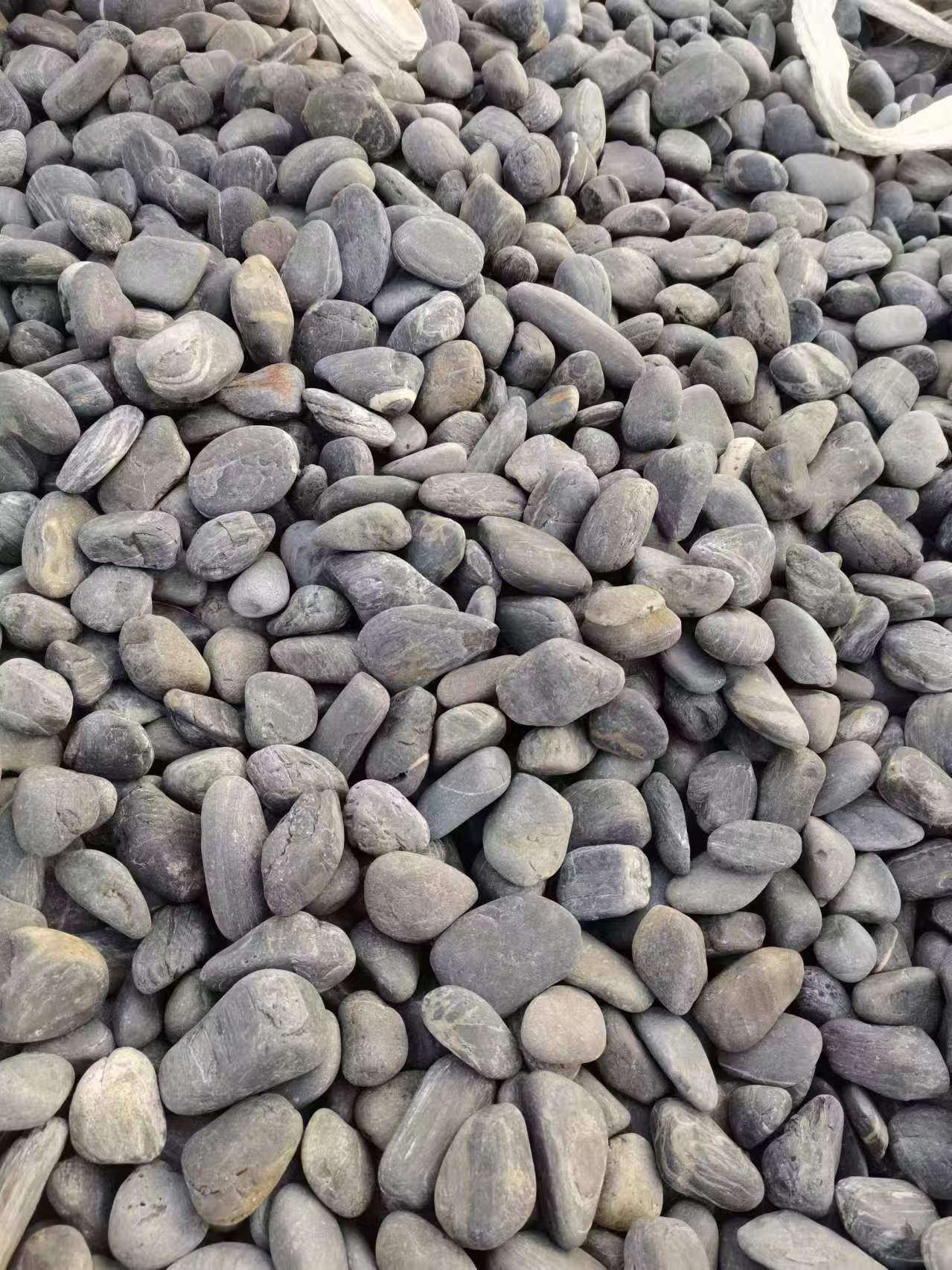 天然普黑鹅卵石