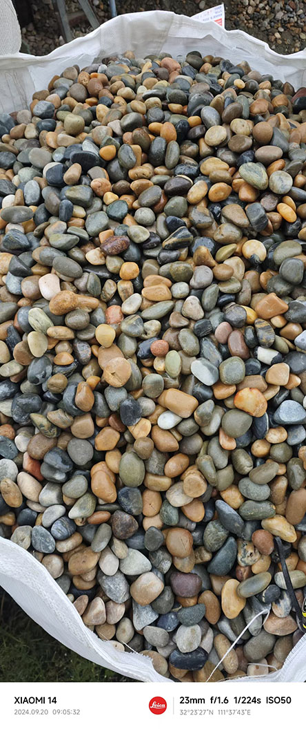 天然五彩鹅卵石2-3公分